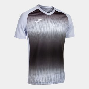 Maillot Manches Courtes Tiger V - Bleu Ciel / Noir