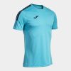 Maillot Manches Courtes Olimpiada - Turquoise Fluo / Bleu Marine