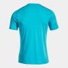 Maillot Manches Courtes Olimpiada - Turquoise Fluo / Bleu Marine