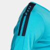 Maillot Manches Courtes Olimpiada - Turquoise Fluo / Bleu Marine