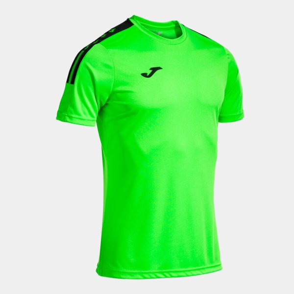 Maillot Manches Courtes Olimpiada - Vert Fluo / Noir
