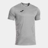 103245.251_1 Maillot Manches Courtes Olimpiada - Gris Melange / Noir