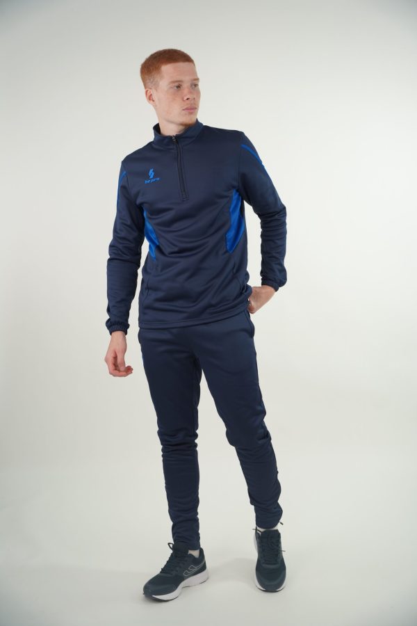 Jogging Demi-Zip Ketchaoua Pro - Bleu Nuit / Bleu Royal