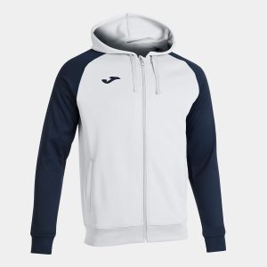 Veste à capuche Academy IV - Blanc / Bleu marine