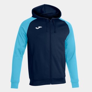 Veste à capuche Academy IV - Bleu Marine / Turquoise